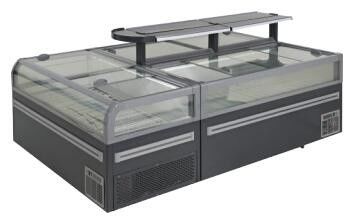 Tủ đông cửa kính 610L 735L Tủ đông ngực cửa kính Tủ đông đảo tủ đông