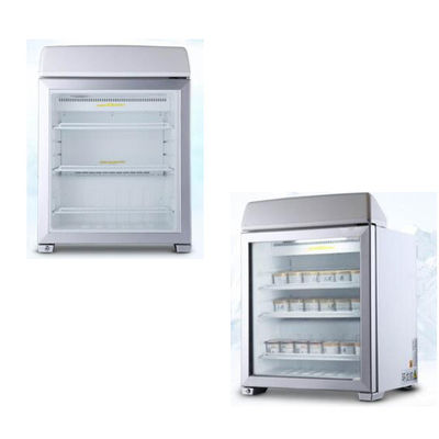 Tủ đông cửa kính thương mại kem 90L Làm mát tĩnh