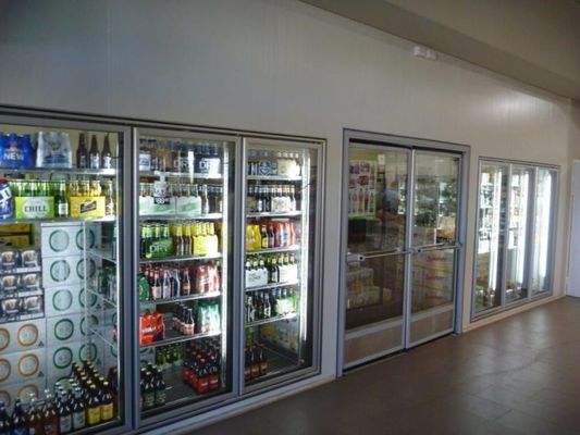 Hang bia Cửa kính Đi bộ trong Máy làm mát Thương mại Đi bộ trong Tủ lạnh Tủ đông