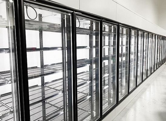 Tủ đông nhiệt độ trung bình Cửa kính để đi bộ trong hang bia mát Hiển thị lạnh Phòng lạnh