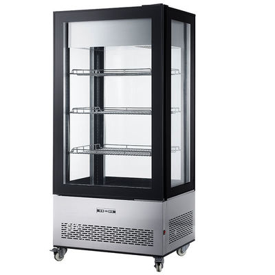 Tủ trưng bày tủ đông trưng bày bằng kính bốn mặt Hiển thị kem với dung tích 400L
