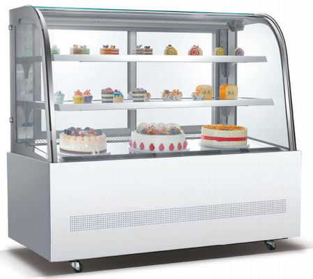Kính cong Hiển thị bánh Hộp trưng bày bánh Cửa hàng bánh làm mát thông gió
