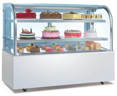 Tủ kính trưng bày bánh Pie R404a R290 Làm mát thông gió