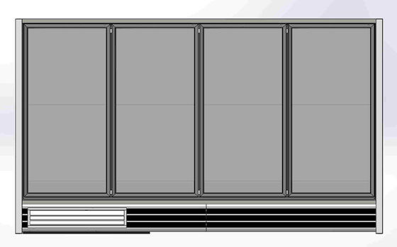 Tủ đông thẳng đứng 4 cửa kính 10ft với cửa kính rộng 30 ''
