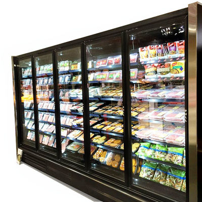 Tủ đông cửa kính thẳng đứng khép kín Nhiệt độ thấp 3 4 5 6 Cửa