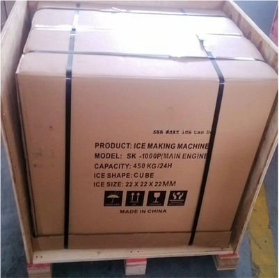 Máy làm đá viên Ss316 Sk-280p Kho chứa đá công suất lớn thương mại nhỏ