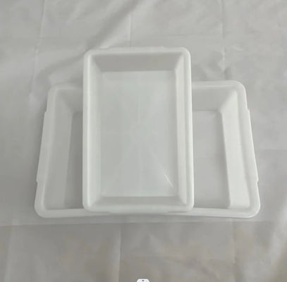 Tiệm siêu thị Nhựa dày trắng hình chữ nhật lưu trữ băng Thẻ hiển thị ẩm thực hộp đông lạnh