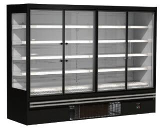 Cắm điện Máy làm lạnh cửa kính thẳng đứng 2/3/4 cửa cho siêu thị Cửa hàng tiện lợi R290