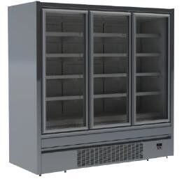 Tủ đông cửa kính thẳng đứng 3 cửa cho siêu thị cắm điện lạnh