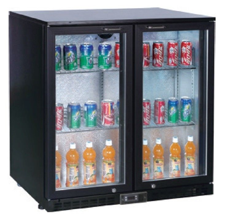 Thanh sau dưới quầy Cooler 2 Cửa kính Có khóa và Cửa xoay 208L