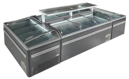 Siêu thị Cửa kính Cửa lùa Tủ đông đảo R404a R290 490L 610L